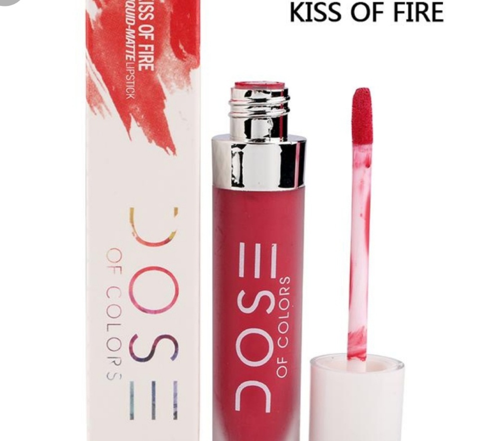 KISS OF FIRE Dose Of Colors Matte Liquid Lipstick - Picture 2 of 3